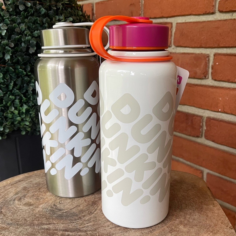 NEW Dunkin' 32OZ STAINLESS HYDRATION BOTTLE • You Pick Your Color